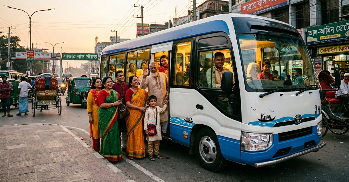 Mini Tour Bus Rental Bangladesh for Budget Group Travel